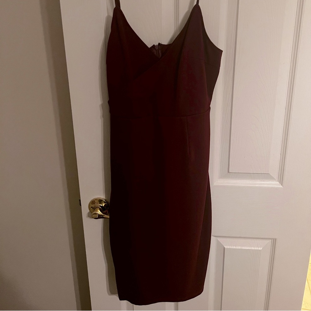 Dark purple mauve dress